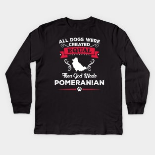 Pomeranian Kids Long Sleeve T-Shirt